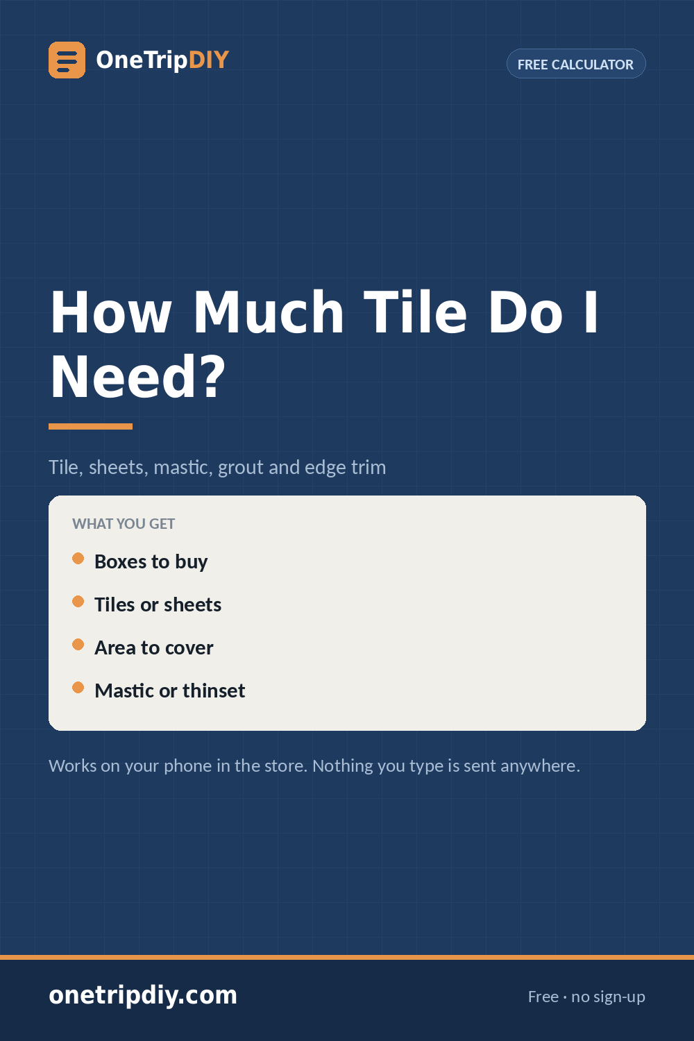 Backsplash Calculator — How Much Tile Do I Need?