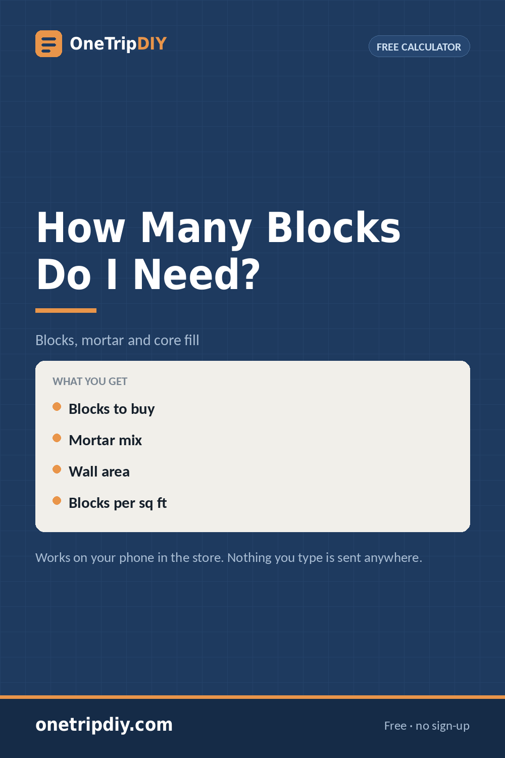 Concrete Block Calculator — How Many Blocks Do I Need?
