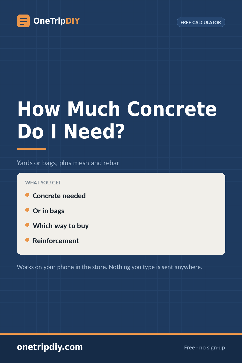 Concrete Slab Calculator — How Much Concrete Do I Need?