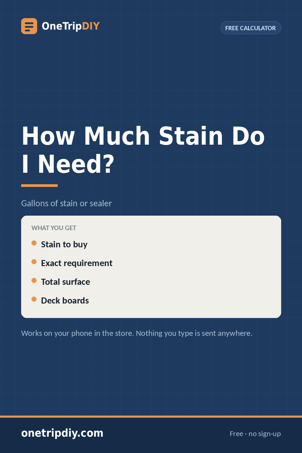 Deck Stain Calculator — How Much Stain Do I Need?