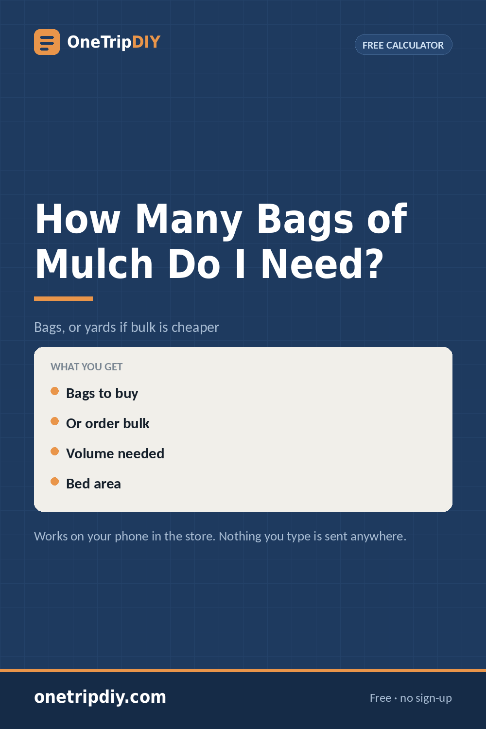Mulch Calculator — How Many Bags of Mulch Do I Need?